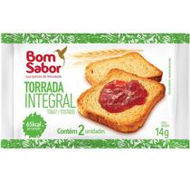 Torrada integral bom sabor sachê 14g c/ 100 unidades