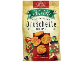 Torrada Salgada Maretti Tomate Azeitona e Orégano - Bruschette Chips 85g