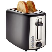 Torradeira Amazon Basics 2 Slice Extra Wide Slot 900 W preta/prata