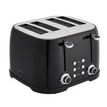 Torradeira Amazon Basics 4 Slice 1600W 6 Browning Settings preta