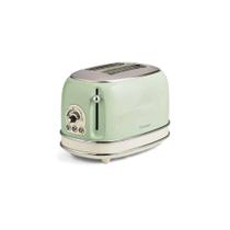 Torradeira ariete elétrica vintage 2 fatias 6 niveis de tostagem verde 750w 127v 00c01551earbr