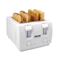 Torradeira Better Chef Econômica para 4 Fatias com Controles Duplos Branca Torradeira Better Chef Econômica para 4 Fatias com Controles Duplos Branca