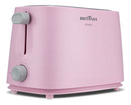 Torradeira Britânia Rosa 6 Níveis De Tostagem 750w