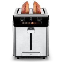 Torradeira Chefman Smart Touch de 2 fatias em aço inoxidável digital