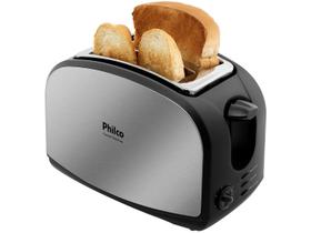 Torradeira de Pão French Toast Inox Philco Com 8 Níveis de Tostagem Descongela e Reaquece 127V