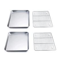 Torradeira e forno com conjunto de prateleiras TeamFar Stainless Steel x4