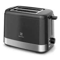 Torradeira electrolux elétrica preta efficient 800w 127v ets10