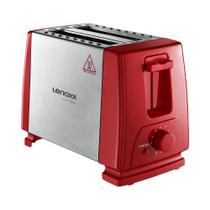 Torradeira Elétrica de Pães Lenoxx Inox Fast PTR203 Vermelho - 220V