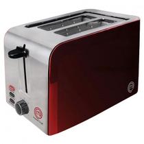 Torradeira masterchef 730w vermelha - c/ 7 niveis de tostagem