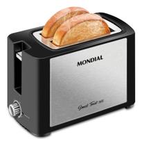 Torradeira Mondial T13 Smart Toast Preto Inox 800W 2 Fatias