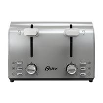Torradeira Oster 4 Slice 7 Browning Settings em aço inoxidável
