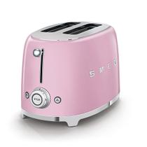 Torradeira SMEG 2 Slice com 6 predefinições e função de descongelação rosa Torradeira SMEG 2 Slice com 6 predefinições e função de descongelação rosa