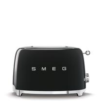 Torradeira Smeg 50's Retro de 4 fatias preta com 6 níveis de escurecimento Torradeira Smeg 50's Retro de 4 fatias preta com 6 níveis de escurecimento