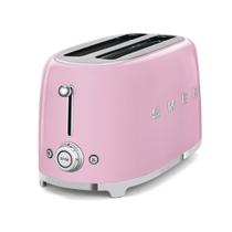 Torradeira Smeg 50's Retro de 4 fatias rosa com 6 níveis de escurecimento Torradeira Smeg 50's Retro de 4 fatias rosa com 6 níveis de escurecimento