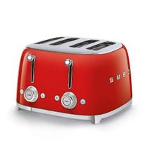 Torradeira Smeg 50's Style Retro Aesthetic 4 Slice TSF03RDUS vermelha
