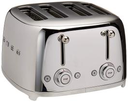Torradeira Smeg 50's Style Retro Aesthetic 4 Slice TSF03SSUS