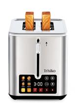 Torradeira Trisiko com Tela Touchscreen, 2 Fatias, Fendas Largas de 3,5 cm Torradeira Trisiko com Tela Touchscreen, 2 Fatias, Fendas Largas de 3,5 cm