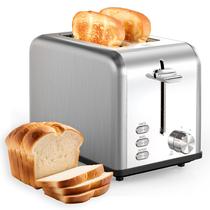 Torradeira YSSOA Stainless Steel 2 Slice 6 Shade Settings Silver
