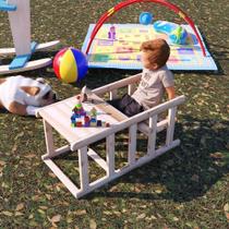 Torre Aprendizagem Montessori 4x1 Mesinha Cadeirão Promo