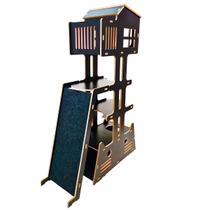 Torre Árvore Brinquedo Cama Toca Arranhador gato - THUNDERCATS preto