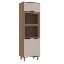 Torre Aspen 70 Cm 3 portas 2 Nichos Microondas Luciane Moveis