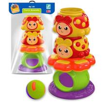 Torre Bolinha Joaninha Educativo Bebê Empilhar - Jp Brink