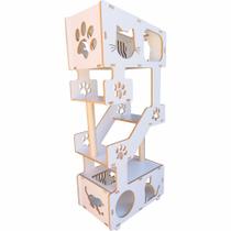 Torre Cama Toca Arranhador nicho brinquedo gato - PETRIS Torre Cama Toca Arranhador nicho brinquedo gato - PETRIS