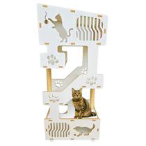 Torre Cama Toca Arranhador nicho brinquedo gato - PETRIS