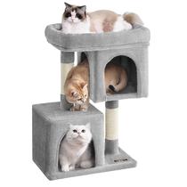 Torre Cat Tree Feandrea de 74 cm com 2 cavernas e arranhador
