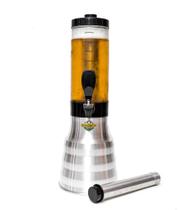 Torre Chopp 2l Base Giratória Copo Removível 2refil Aluminio