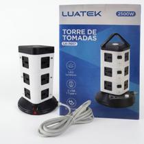 Torre Com 12 Tomadas Universal + 2 Usb + 1 Tipo C 220v 2500w