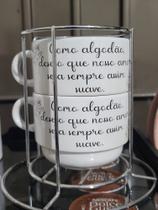 Torre com 2 xícaras BODAS DE ALGODÃO Torre com 2 xícaras BODAS DE ALGODÃO