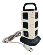 Torre De 11 Tomadas Universal Com Usb Carregamento Cel Bivolt