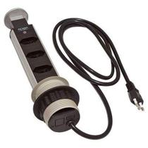 Torre De 3 Tomadas Retrátil Multiplug Embutir Mesa - Renna Torre De 3 Tomadas Retrátil Multiplug Embutir Mesa - Renna