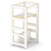 Torre de aprendizagem montessoriana 4 em 1 madeira 1+