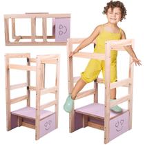 Torre De Aprendizagem Montessoriana Regulavel 4x1 Premium