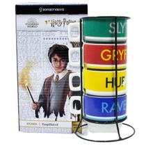 Torre De Canecas Harry Potter Porcelana Com 5 peças Grifinoria Sonserina Corvinal Lula-Lufa Oficial Torre De Canecas Harry Potter Porcelana Com 5 peças Grifinoria Sonserina Corvinal Lula-Lufa Oficial