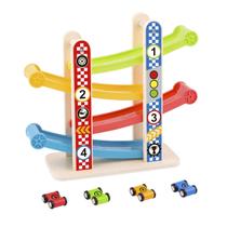 Torre de Carros Média, da Tooky Toy - Brinquedo de Madeira e Plástico de pista de carrinhos - Cód. TY840 Torre de Carros Média, da Tooky Toy - Brinquedo de Madeira e Plástico de pista de carrinhos - Cód. TY840