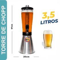 Torre De Chopp Beer 3.5 Litros 2 Bastão Gelante Duff Cheers
