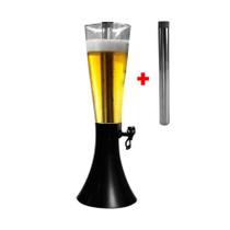 Torre de Chopp Cerveja Suco Hopr Super 4 L Completa Mais 1 Refil Extra