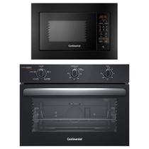 Torre de Cocção com Micro-ondas de Embutir 27L Preto (MC2EP) + Forno de Embutir Elétrico 50L (OC4EM) Continental Torre de Cocção com Micro-ondas de Embutir 27L Preto (MC2EP) + Forno de Embutir Elétrico 50L (OC4EM) Continental