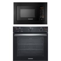 Torre de Cocção com Micro-ondas de Embutir 27L Preto (MC2EP) + Forno de Embutir Elétrico 80L (OC8EM) Continental Torre de Cocção com Micro-ondas de Embutir 27L Preto (MC2EP) + Forno de Embutir Elétrico 80L (OC8EM) Continental
