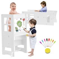 Torre de Cozinha Infantil BuedeHai 4 em 1 - Com Quadro Branco Torre de Cozinha Infantil BuedeHai 4 em 1 - Com Quadro Branco