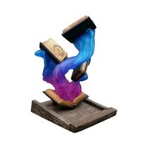 Torre De Dados Mágica Escultura Em Resina Livros Criativos Decoração Para Crianças Rpg Dnd Jogadores