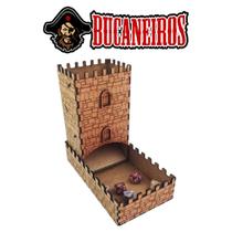 Torre De Dados Medieval Rpg MDF Para Jogos De Tabuleiro Bucaneiros