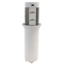 Torre de Embutir Plug-Up 04 Tomadas 16A 02 USB-A e Carregador por Indução Branca Hafele