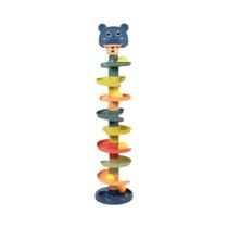 Torre de Empilhamento com Bolas Rolantes - Brinquedo Educacional Infantil