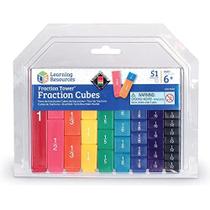 Torre de Frações com 51 Cubos - Material Didático para Aprendizagem