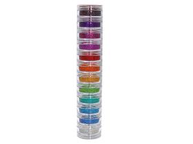 Torre de glitter holografico 12 cores - 12g decoração unhas Torre de glitter holografico 12 cores - 12g decoração unhas
