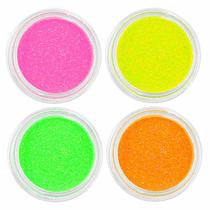 Torre de glitter neon para decoracao de unhas Torre de glitter neon para decoracao de unhas